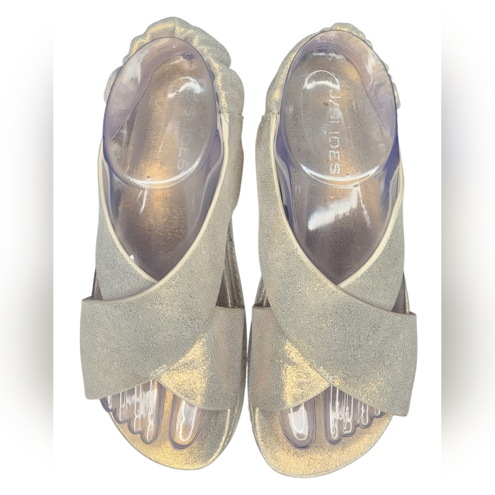 J/Slides NYC Resa Platform Sandals, Womens 7.5 - Picture 4 of 9